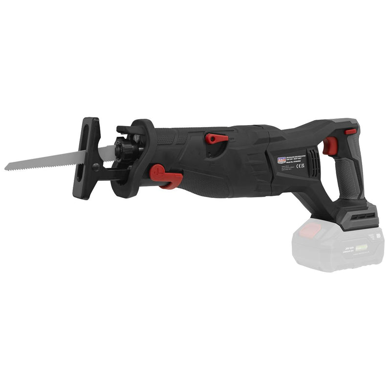 Sealey Brushless Reciprocating Saw 20V SV20 Series Body Only CP20VRSX Sealey - Dynamic Drive