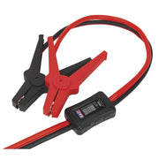 Sealey Booster Cables Car Van Jump Leads 3m 400Amp Surge Protection LED Display Sealey  - Dynamic Drive