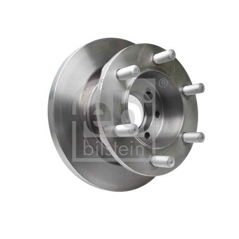Febi 2 x Solid Front Brake Discs 17348-x2