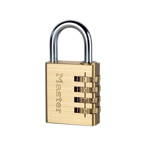 Master Lock Brass Finish 40mm 4-Digit Combination Padlock Master Lock - NN4 Online