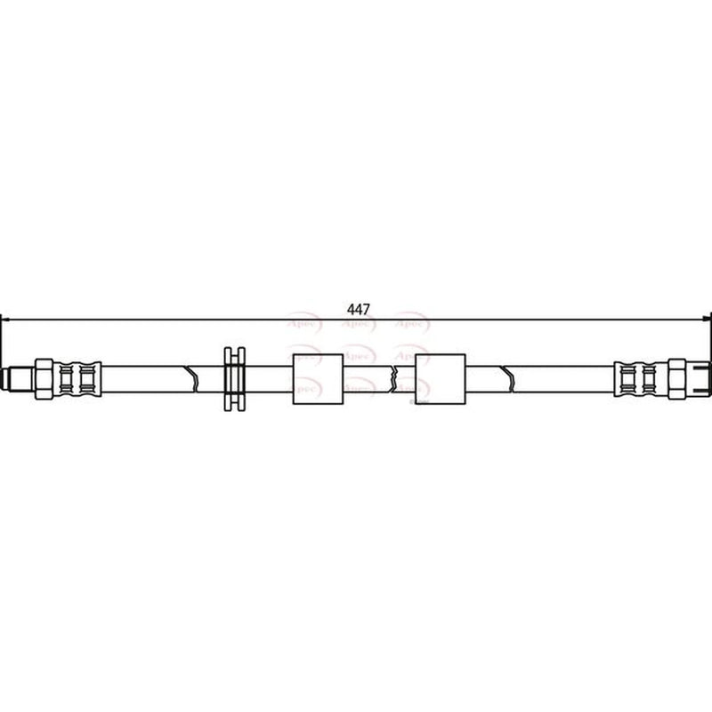 Apec Brake Hydraulic Hose Line Front HOS3282