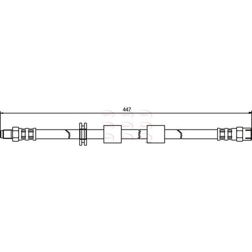 Apec Brake Hydraulic Hose Line Front fits BMW 5 1987-1996