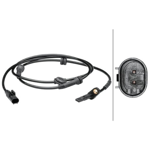 Hella ABS Wheel Speed Sensor Rear fits Fiat Punto 1999-2012