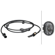 Hella ABS Wheel Speed Sensor Rear 6PU 012 679-291