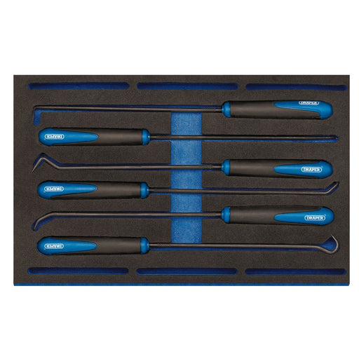 Draper Long Reach Hook and Pick Set in 1/4 Drawer EVA Insert Tray (6 Piece) Draper - Dynamic Drive