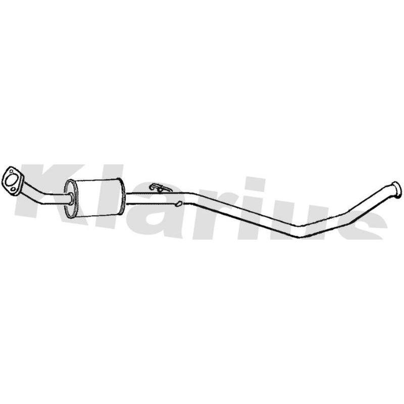 Klarius Box With Centre Pipe Centre fits Peugeot 307 2002-2008 1.6