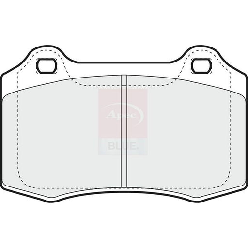 Apec Front Brake Pad Set fits Citroën DS3 2011-2015 1.6