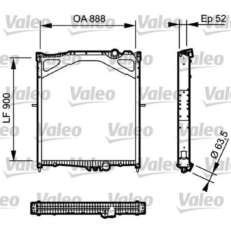 Valeo Engine Radiator 734300