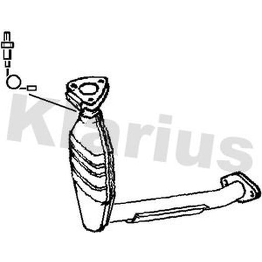 Klarius Catalyst Type Approved With Pipe Front fits Ford Focus I 1998-2004 2.0