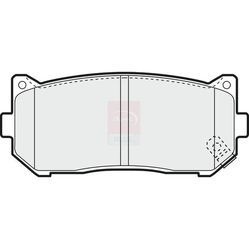 Apec Rear Brake Pad Set fits Kia Carens I 2000-2007 1.6 1.8 2.0