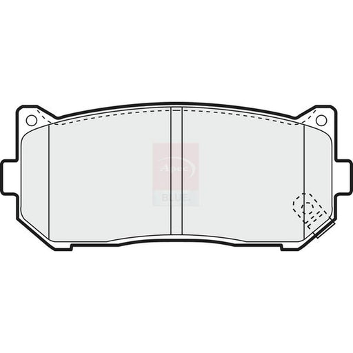 Apec Rear Brake Pad Set fits Kia Carens I 2000-2007 1.6 1.8 2.0