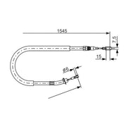 Bosch Handbrake Cable Rear 1 987 477 857