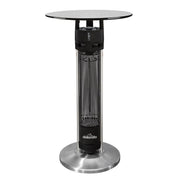 Dellonda Bistro Table with 1600W Heater - Black Stainless Steel Dellonda  - Dynamic Drive