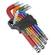 Sealey Premier Premier Jumbo Colour-Coded Anti-Slip Ball-End Hex Key Set 13pc Sealey Premier - Dynamic Drive