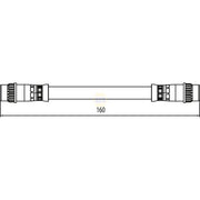 NAPA Brake Hydraulic Hose Line Rear fits Renault Grand Scénic III 2009-2016