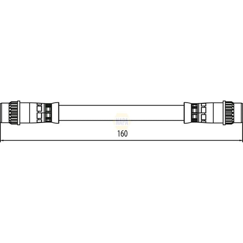 NAPA Brake Hydraulic Hose Line inner NBH1249