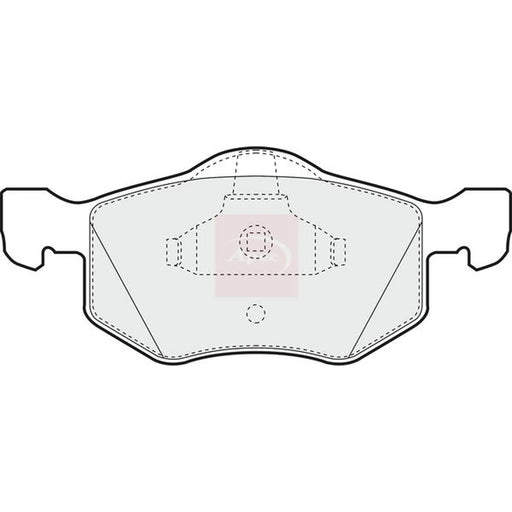 Apec Front Brake Pad Set PAD1254