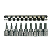 Teng Tools 3/8" TX Bit Socket Clip Rail Set 9 Pieces Teng Tools - Dynamic Drive
