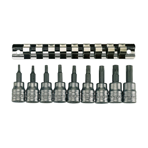 Teng Tools 3/8" TX Bit Socket Clip Rail Set 9 Pieces Teng Tools - Dynamic Drive
