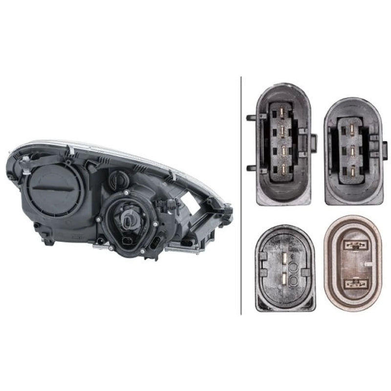 Hella Headlight Headlamp PY21W Left fits Mercedes-Benz Slk 2004-2011