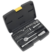 Sealey Topchest 6 Drawer with Ball-Bearing Slides Red/Grey & 98pc Tool Kit Sealey - Dynamic Drive