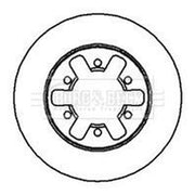 Borg & Beck Front Brake Vented Discs & Pads fits Nissan Pick Up 1992-1998 2.4
