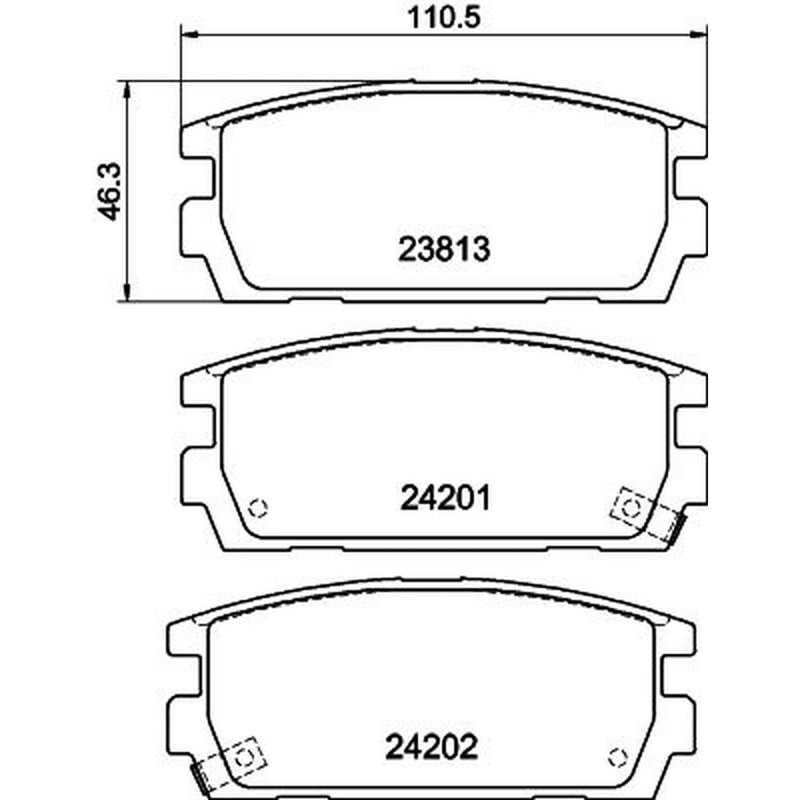 Mintex Rear Brake Pad Set MDB2665