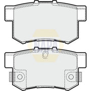 NAPA Rear Brake Solid Discs & Pads fits Suzuki SX4 2006-2015 1.5 1.6 1.9 2.0