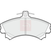 Apec Front Brake Pad Set fits Mitsubishi Colt Czc VI 2006-2009 1.5