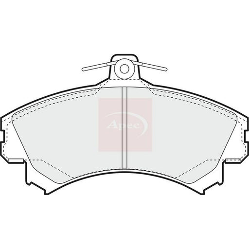 Apec Front Brake Pad Set fits Mitsubishi Colt Czc VI 2006-2009 1.5