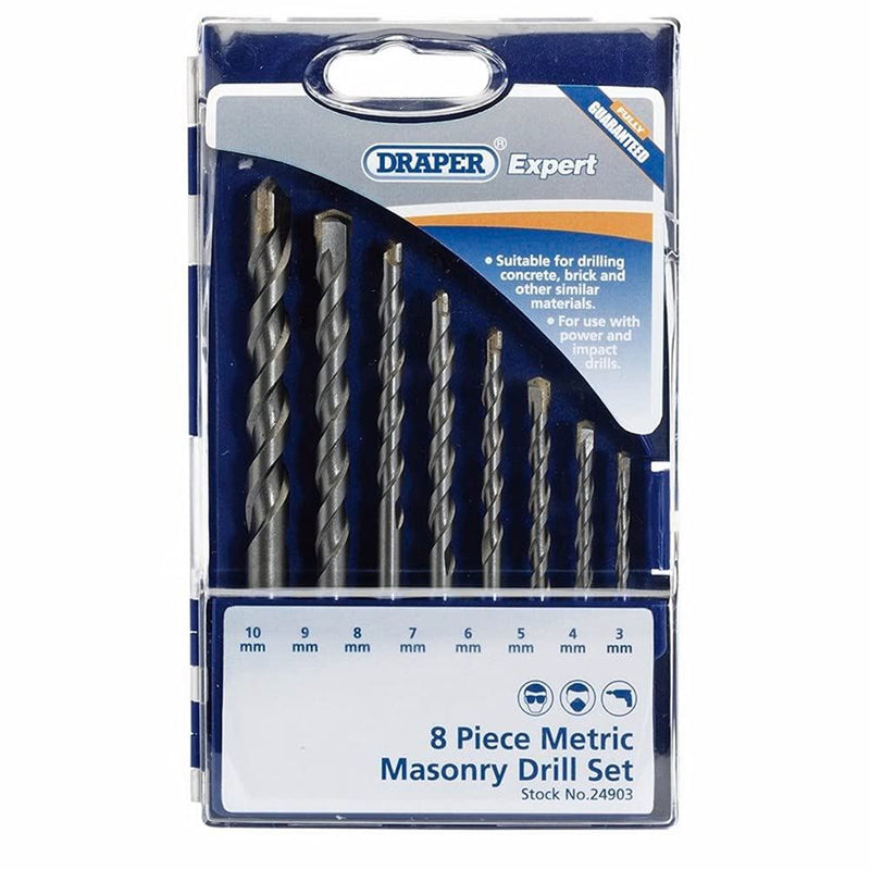 Draper Metric Masonry Drill Set (8 Piece) 24903 Draper - Dynamic Drive