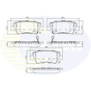 Comline Rear Brake Solid Discs & Pads fits Hyundai Ioniq 2016-2019