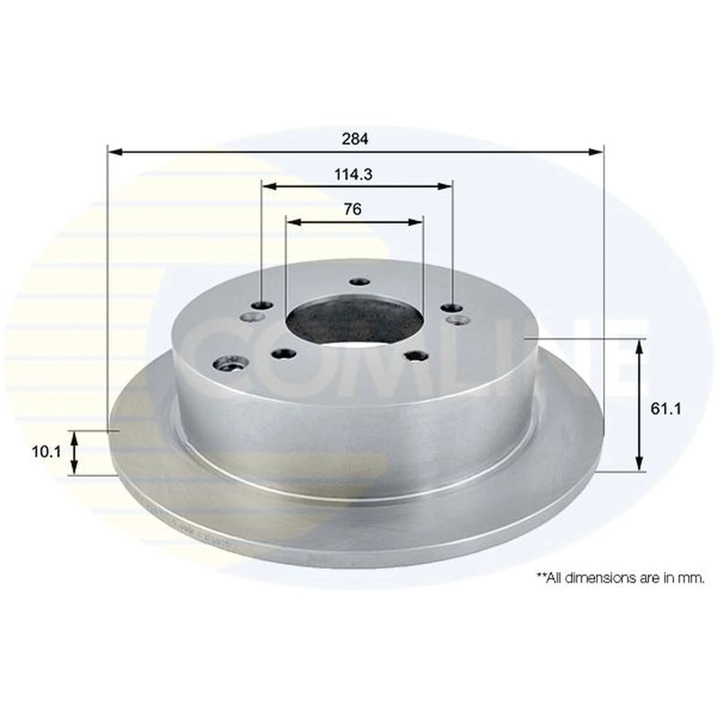 Comline Front & Rear Brake Discs & Pads fits Hyundai Tucson 2004-2012 2.0 2.7