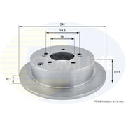 Comline Front & Rear Brake Discs & Pads fits Hyundai Tucson 2004-2012 2.0 2.7