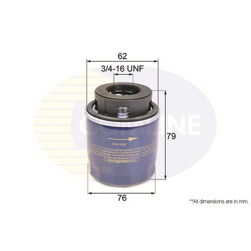 Comline Engine Oil Filter fits Audi A3 2007-2013 1.4