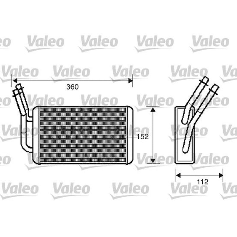 Valeo Heater Matrix Core Heat Exchanger 812332