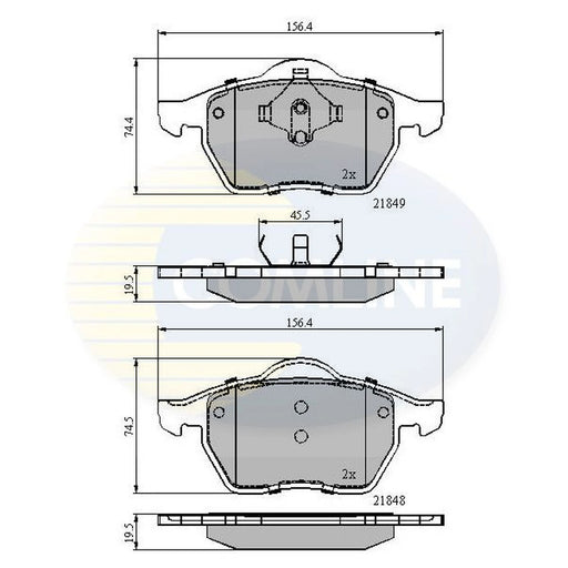 Comline Front & Rear Brake Discs & Pads fits VW Sharan 1995-2010 2.0