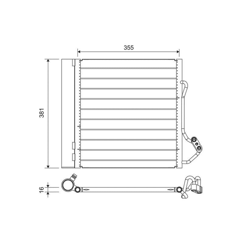 Valeo Air Conditioning Condenser 822741