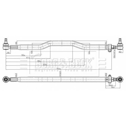 Borg & Beck Inner Rack End Right Joint BTR33258