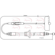 Apec Handbrake Cable Centre fits Opel Vivaro A 2001-2014 1.9 2.0 2.5