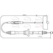 Apec Handbrake Cable Front CAB1491