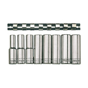 Teng Tools 1/2" Deep Socket Clip Rail Set 12 pt 8 Pieces Teng Tools - Dynamic Drive