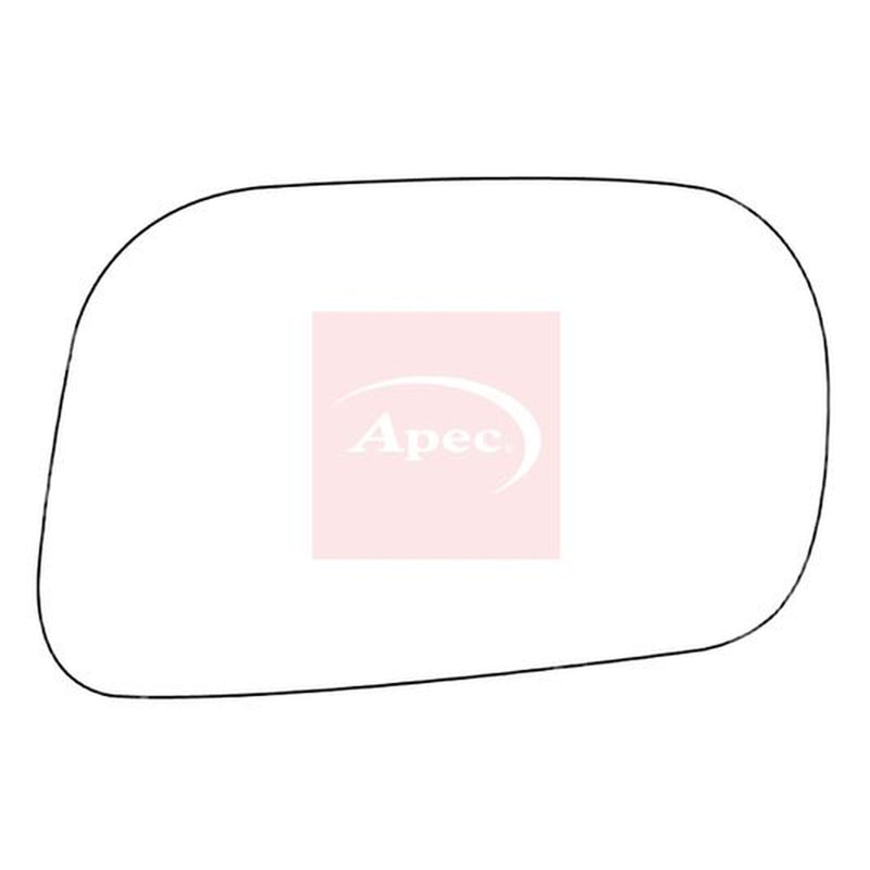 Apec Exterior Wing Mirror Glass Right fits Opel Agila A 2000-2007 1.0 1.2