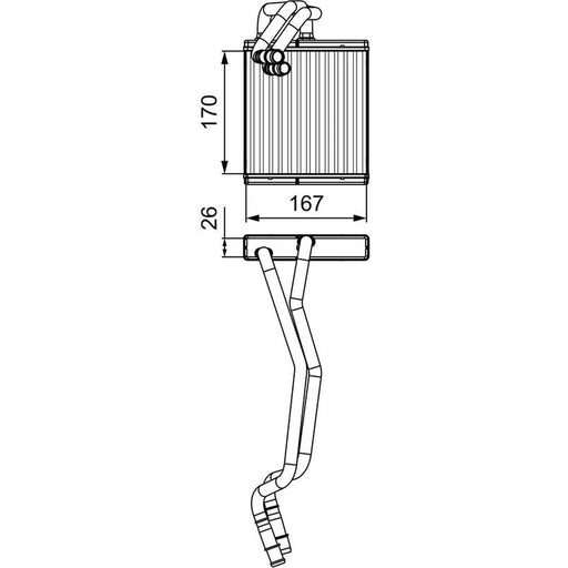Valeo Heater Matrix Core Heat Exchanger 811509
