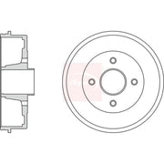 Apec Brake Drum Assembly Rear DRM9911