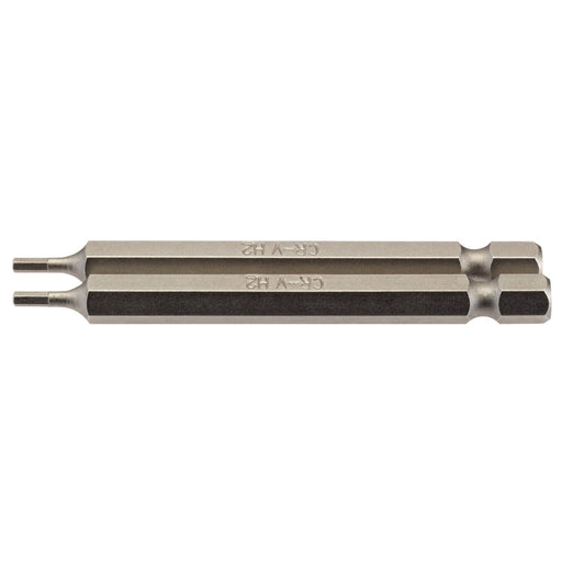 Draper Hexagonal Insert Bit, 2mm, 1/4" Hex, 75mm Long (Pack of 2) 64318 Draper - Dynamic Drive