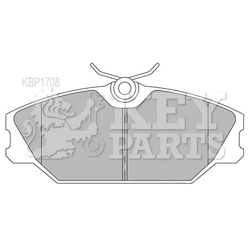 Key Parts 4 x Front Brake Pad Set fits Renault Clio 2000-2009 2.0
