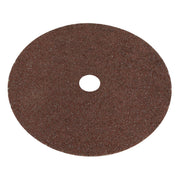 Sealey Fibre Backed Disc175mm 24Grit Pack of 25 WSD724 Sealey - Dynamic Drive