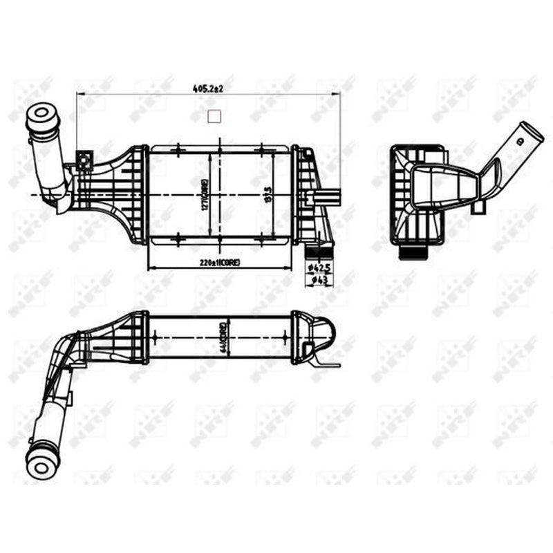 NRF Intercooler (Charge Air Cooler) 30428
