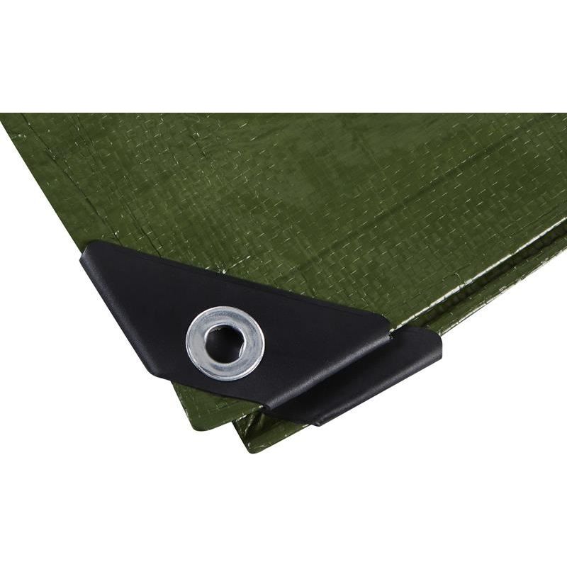 Bluespot Tools Green Tarpaulin 3.6 x 2.4m BlueSpot Tools - Dynamic Drive